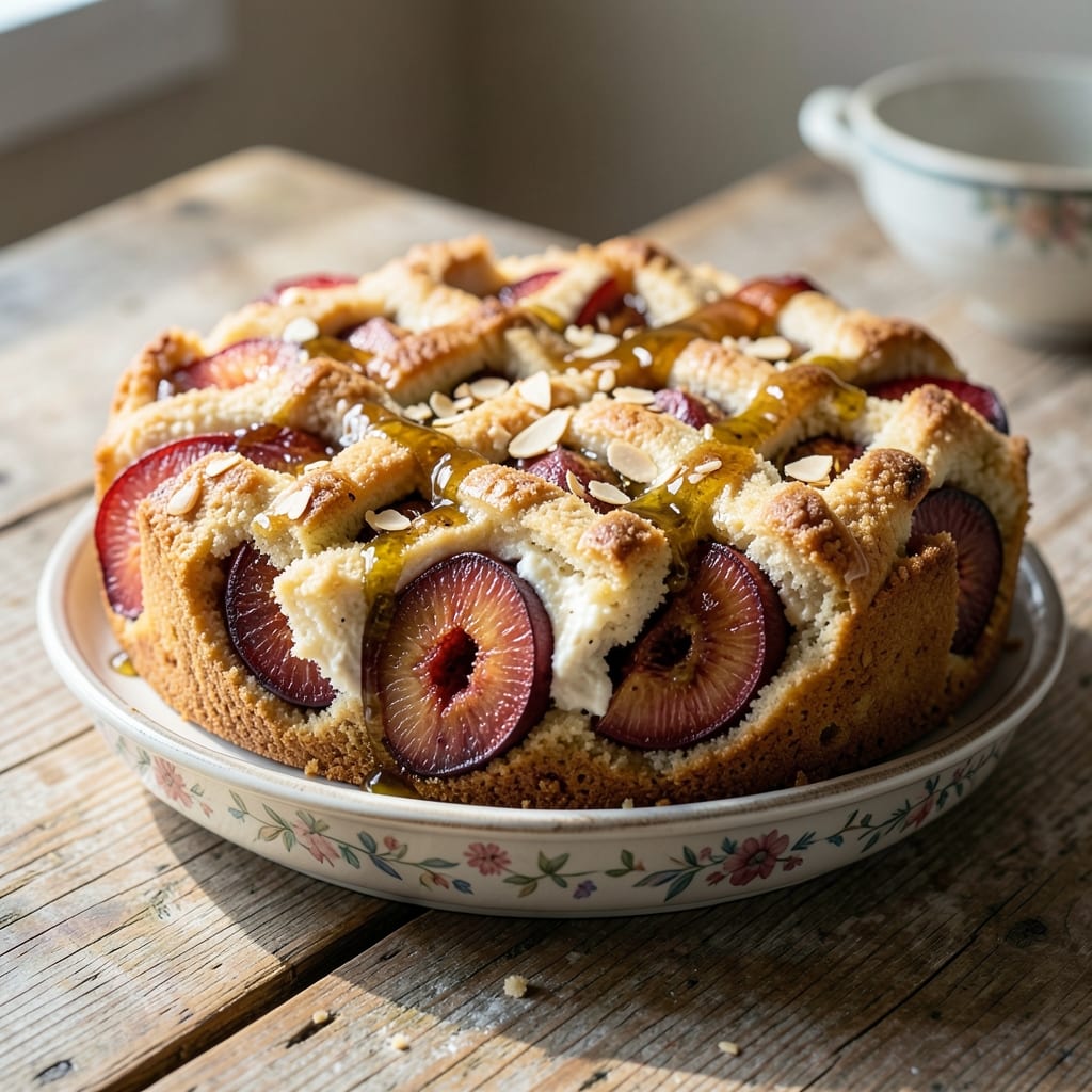 Almond Flour Plum Cake Recipe: Moist Grain-Free Layers with Bursting Fruit