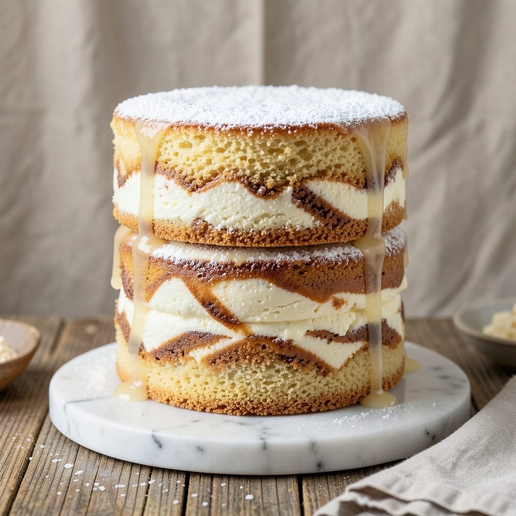 2 Layer Marble Cake Recipe: Swirled Vanilla-Chocolate Magic Without Mixing Fuss