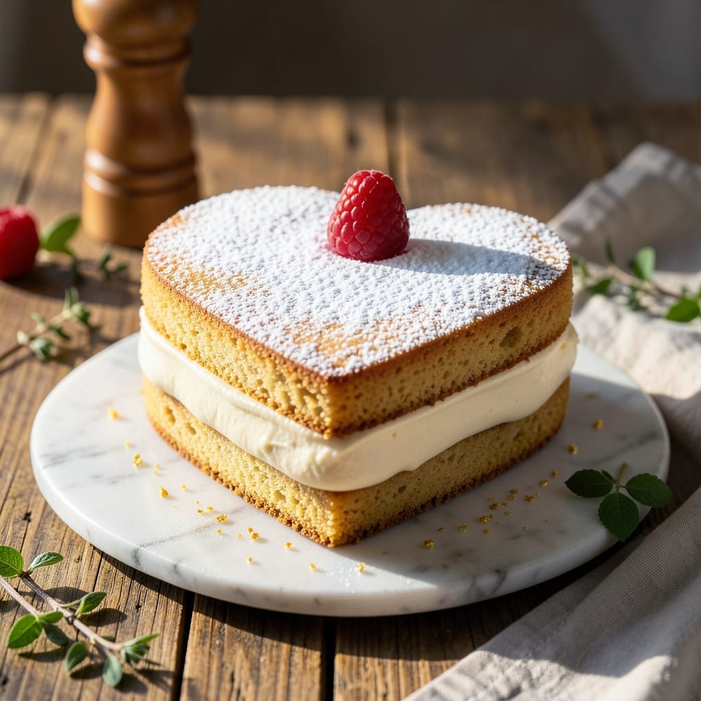 6-Inch Heart Cake Recipe: Romantic Layers With Edible Fondant Bridges