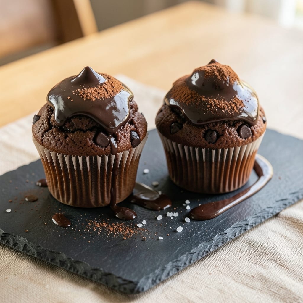 2-Chocolate Cupcake Recipe: Double Fudgy Cores and Velvety Frosting