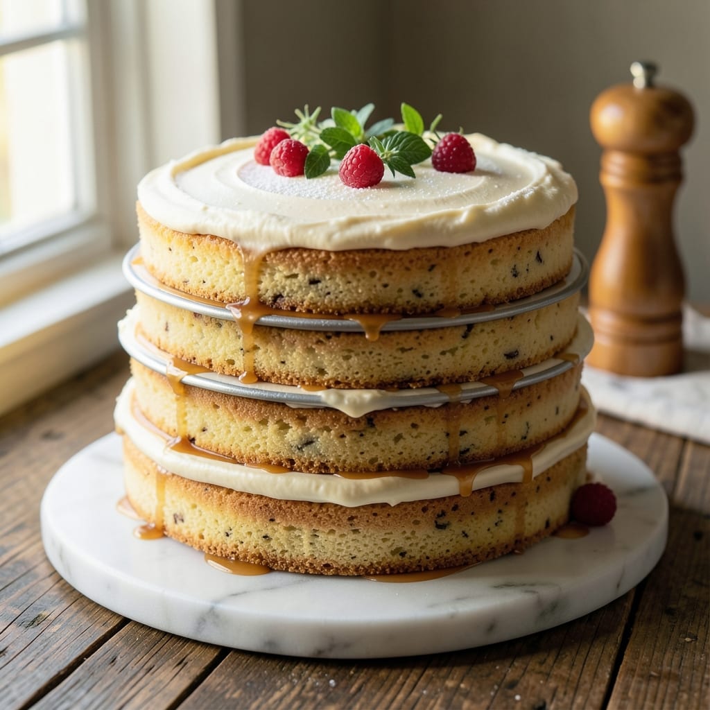 12-Inch Vanilla Cake Recipe: Layered Height With Edible Fondant Supports