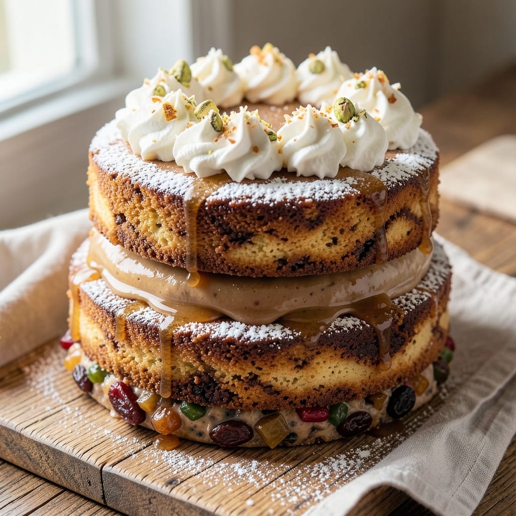 Alcohol-Free Christmas Cake Recipe: Spiced Fruit and Nut-Filled Tradition