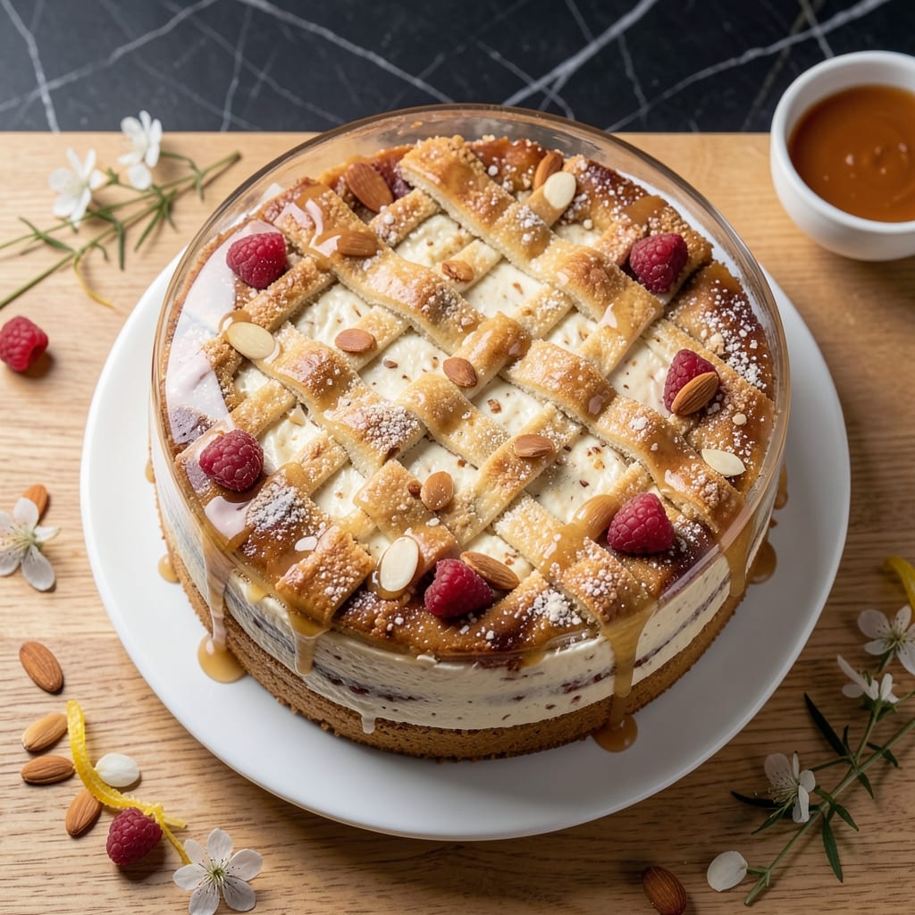 Almond Cream Cheese Cake Recipe: Nutty Swirls and Velvety Layers