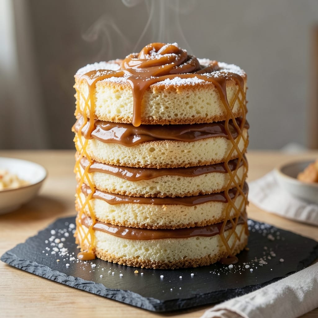 12 Layer Caramel Cake Recipe: Edible Fondant Bridges for Stunning Stacks