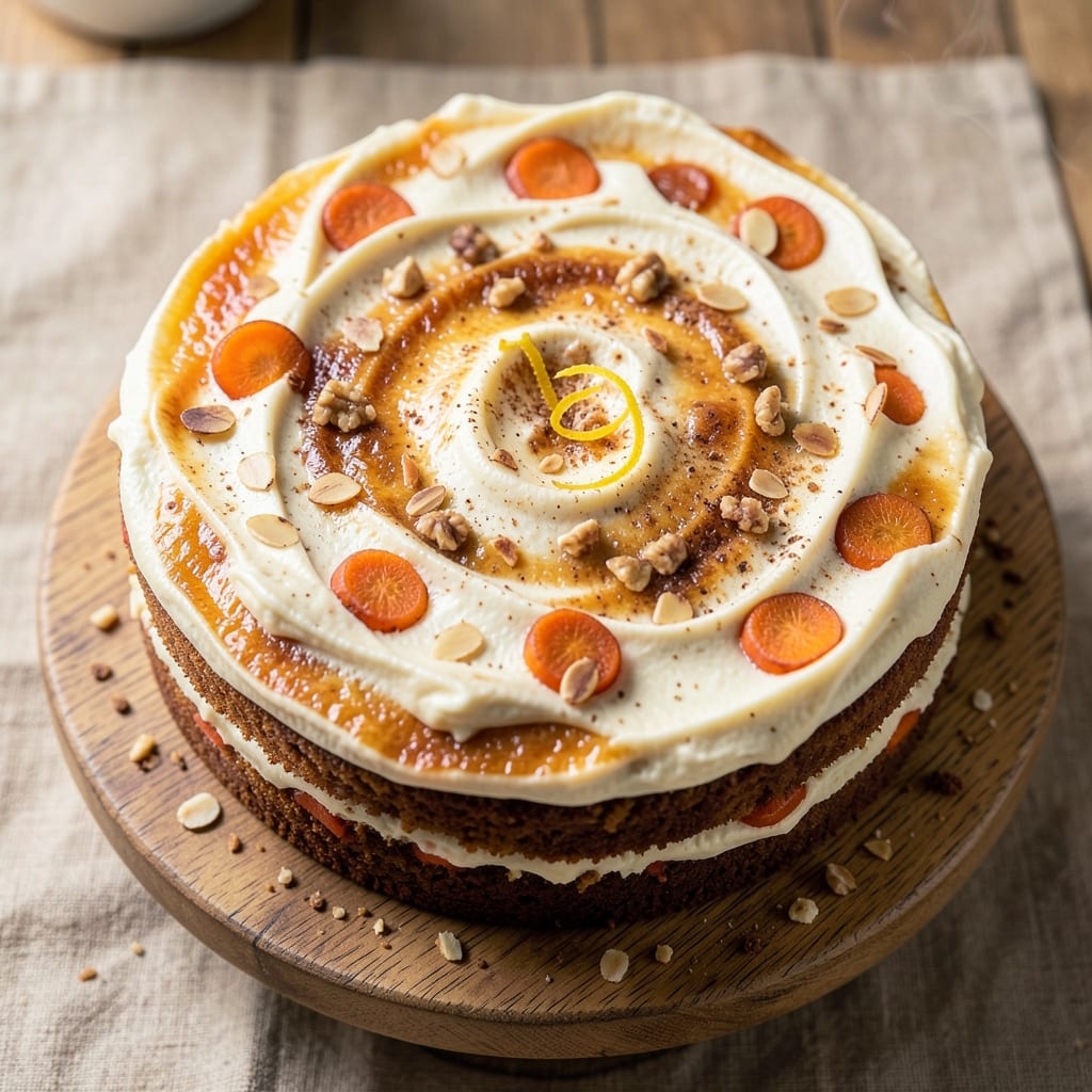 12 Inch Carrot Cake Recipe: Spiced Moistness With Walnut-Studded Top