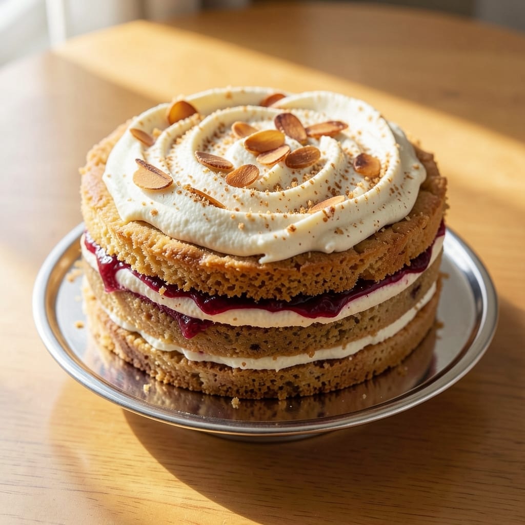 Almond Bakewell Cake Recipe: Vanilla-Almond Swirls With Crisp Top Layers
