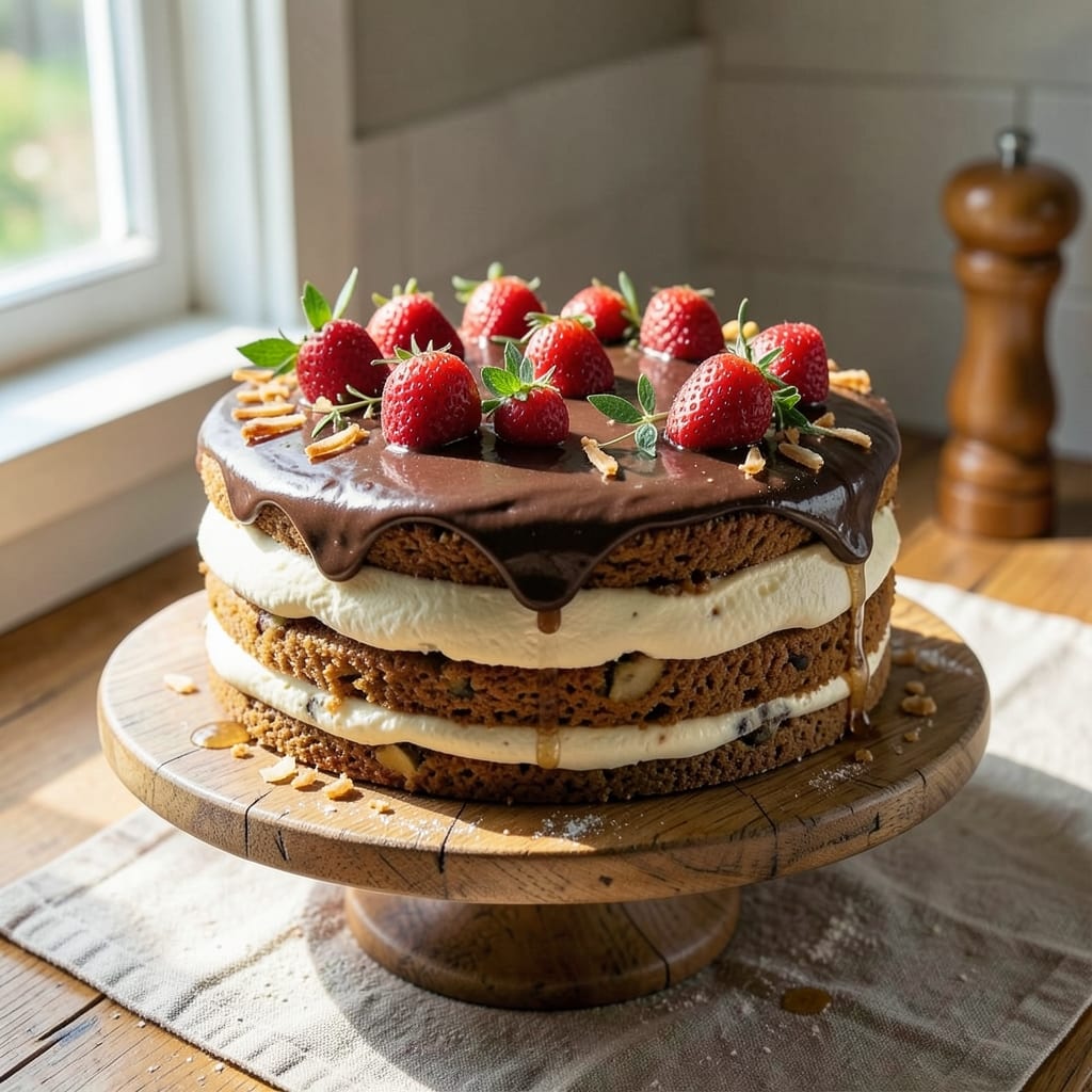6-Month Smash Cake Recipe: Vanilla Bean Buttercream Rivers and Crunchy Top Contrast