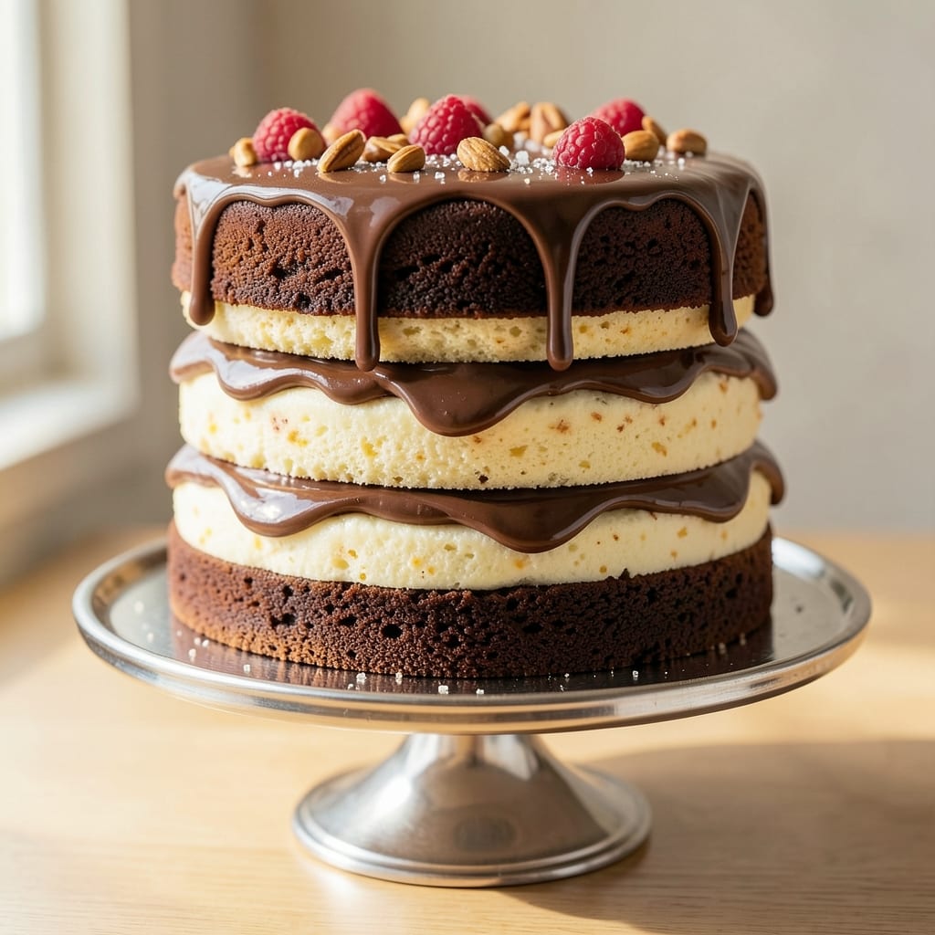 3 Layer Chocolate and Vanilla Cake Recipe: Fondant-Bridged Tower That Stays Perfectly Stacked