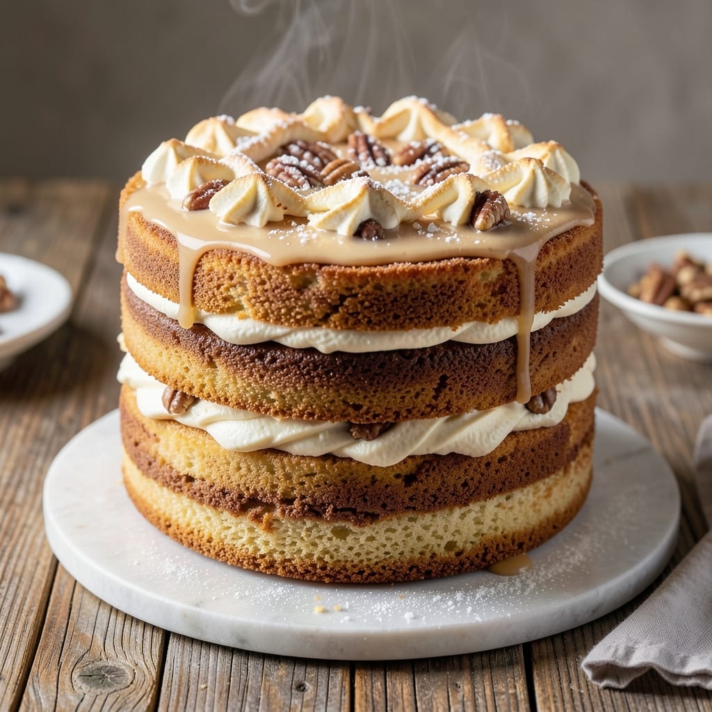 3 Layer Eggnog Cake Recipe: Spiced Holiday Height With Cream Cheese Frosting Rivers