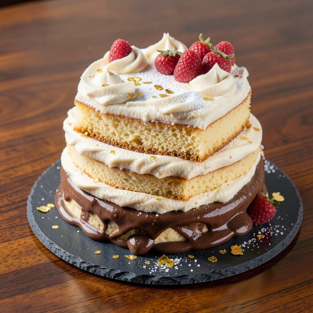 14 Karat Cake Recipe: Luxe Gold Leaf and Cream Cheese Frosting Drama