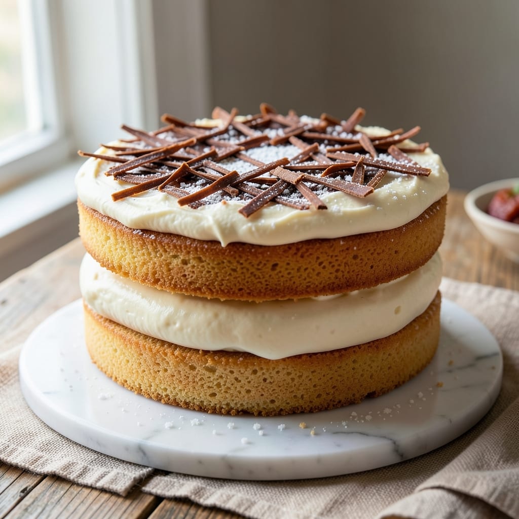 3-Layer Sponge Cake Recipe: Vanilla-Buttercream-Strawberry Stack Magic