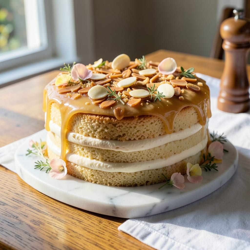 Almond Sponge Cake Recipe UK: Light-as-Air Layers With Vanilla Swirl Magic