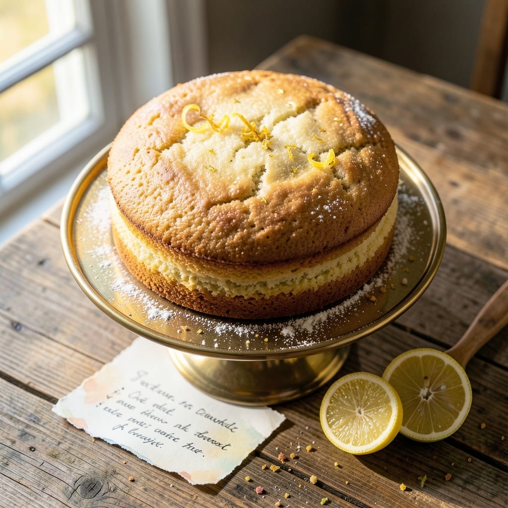 4-Ingredient Lemon Pound Cake Recipe: Zesty Brightness in One Bowl