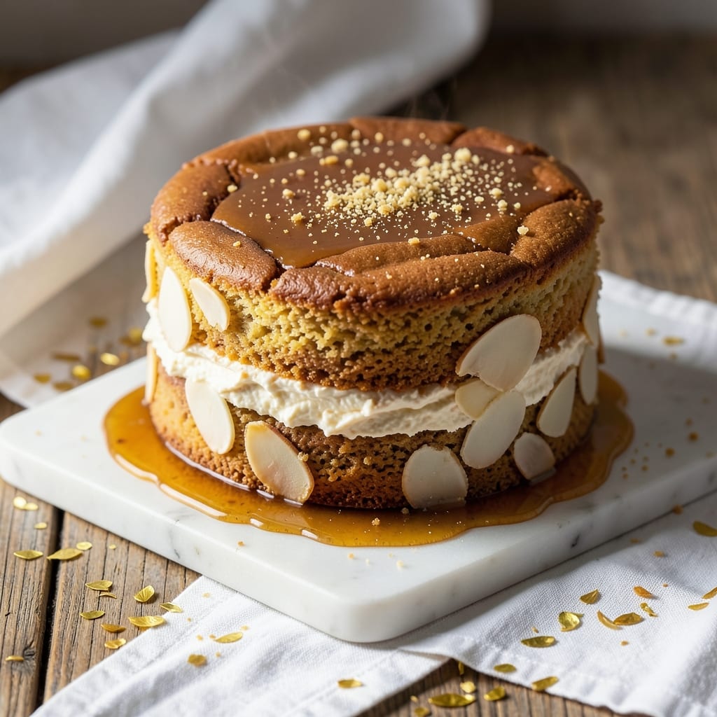 Alhambra Cake Recipe: Spanish-Style Layers of Orange Blossom and Almond