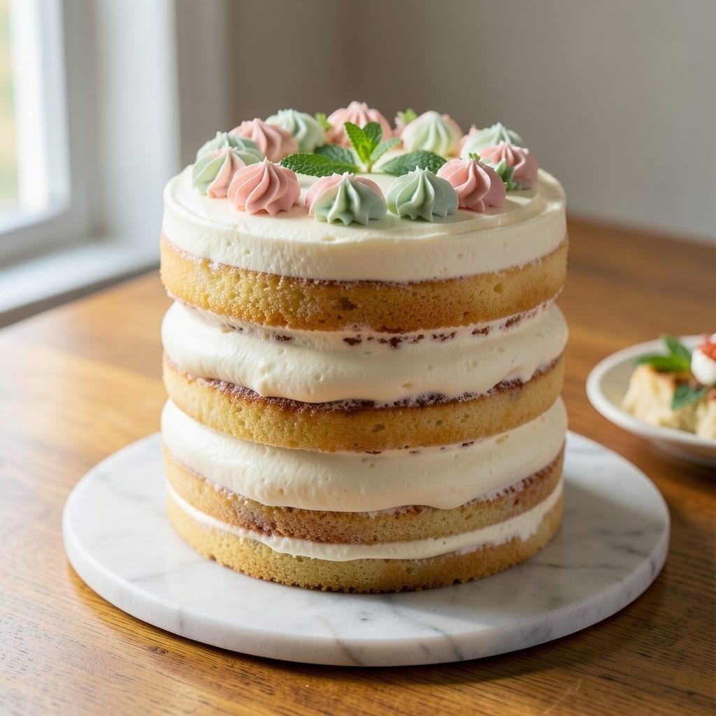 12-Inch White Cake Recipe: Fluffy Layers and Buttery Frosting Harmony