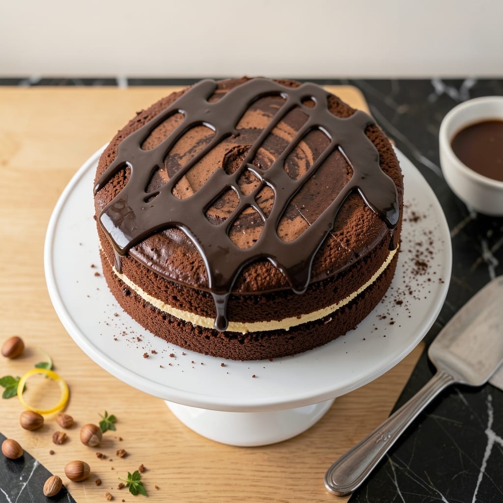 12-Inch Chocolate Cake Recipe: Moist Crumb and Rich Buttercream Balance