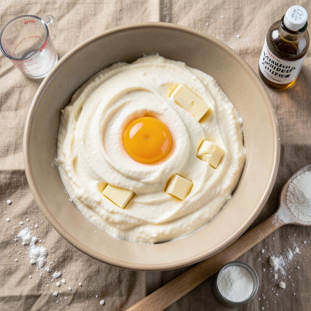 2 Egg Vanilla Cake Recipe: Light-as-Air Rise in One Bowl
