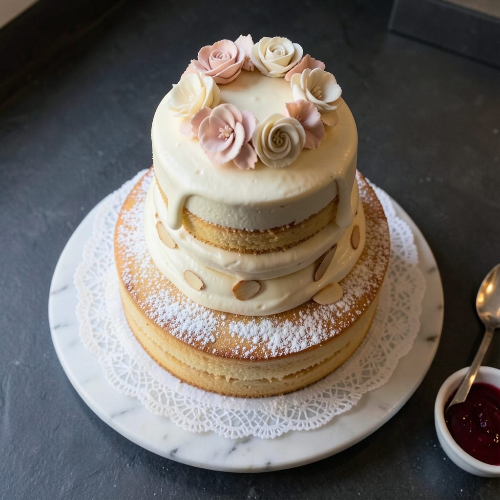 Martha Stewart's Almond Wedding Cake Recipe: Vanilla-Almond Swirl Elegance
