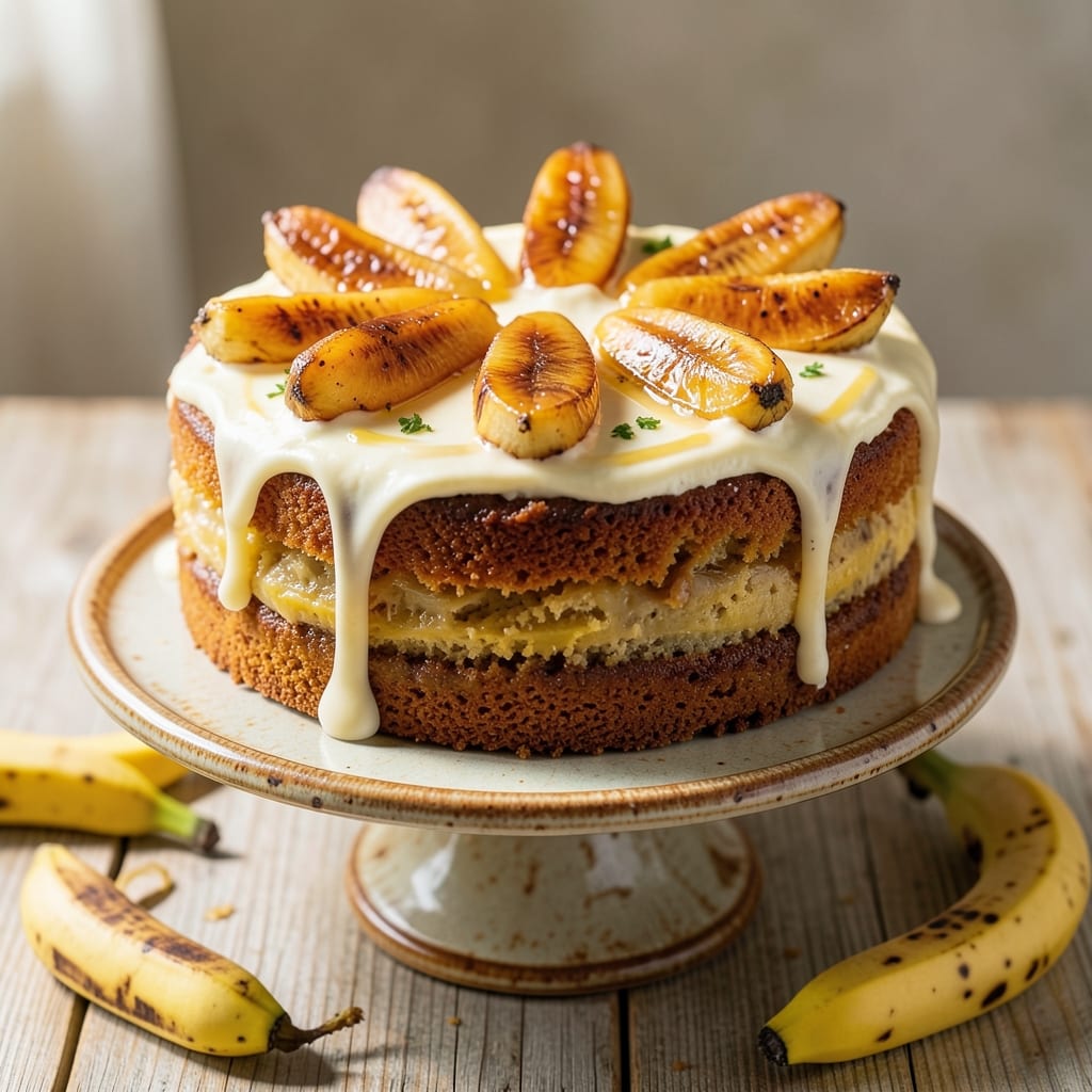 Six Banana Cake Recipe: Moist Layers With Walnut-Caramel Swirls