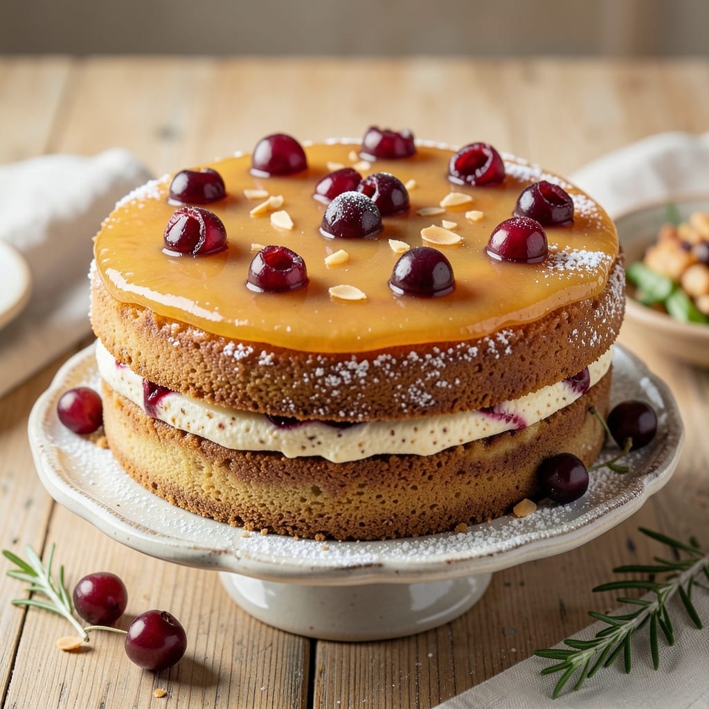 Amarena Cherry Cake Recipe: Sunshine-Soaked Layers with Tart-Sweet Magic