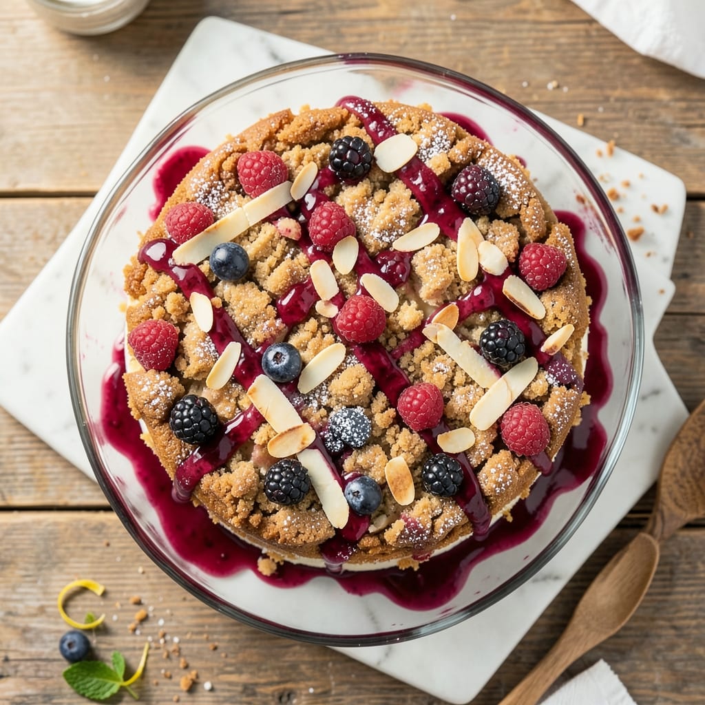 Almond Berry Cake Recipe: Bright Layers With Vanilla-Almond Zing