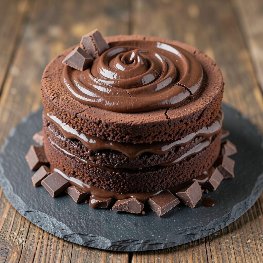 All-Chocolate Cake Recipe: Triple-Layer Richness with Fudgy Secrets