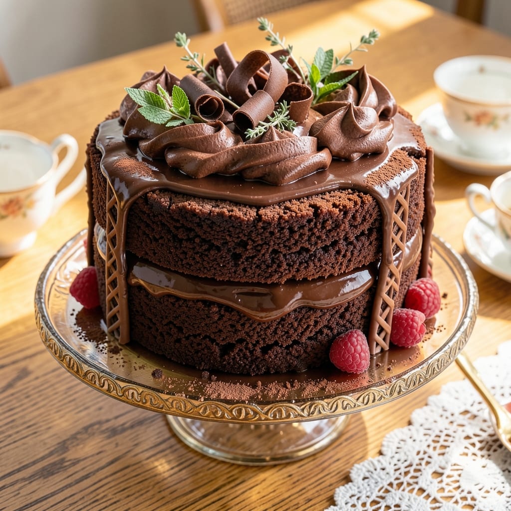 1950s Chocolate Cake Recipe: Buttery Layers and Cream Cheese Frosting Harmony