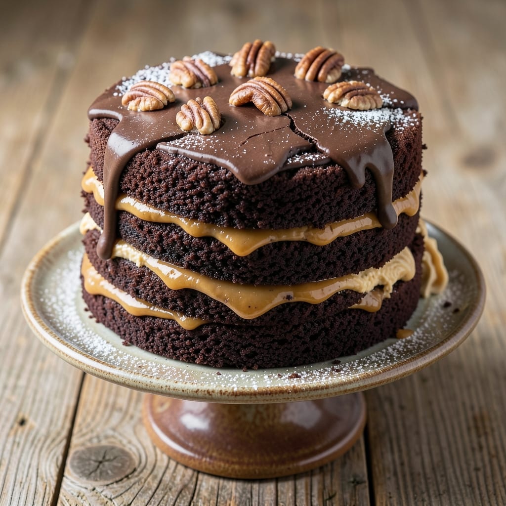 Alton Brown's German Chocolate Cake Recipe: Pecan-Packed Layers with Secret Coffee Boost