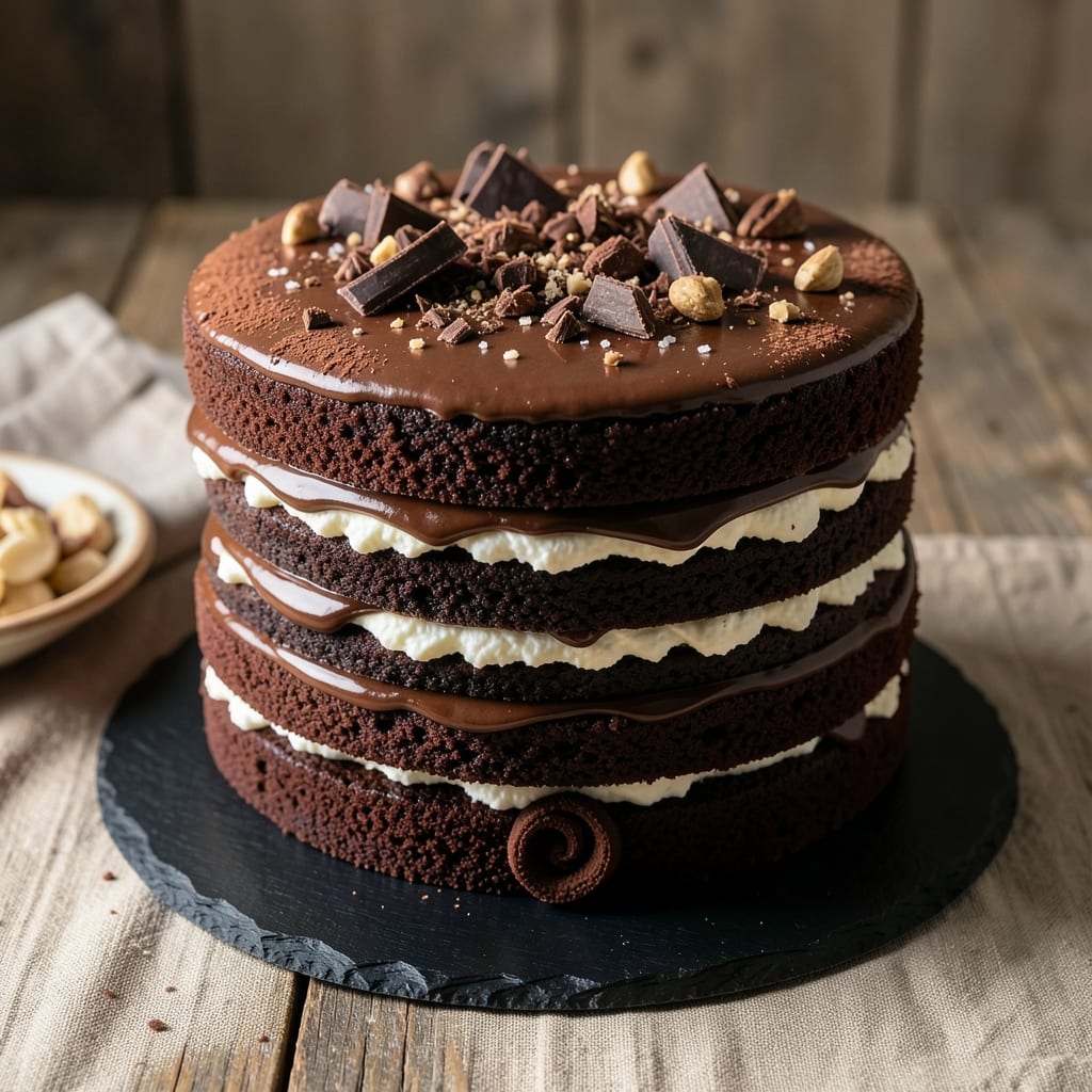 7-Layer Chocolate Cake Recipe From Scratch: Decadent Fondant-Bridged Tower Without Collapse