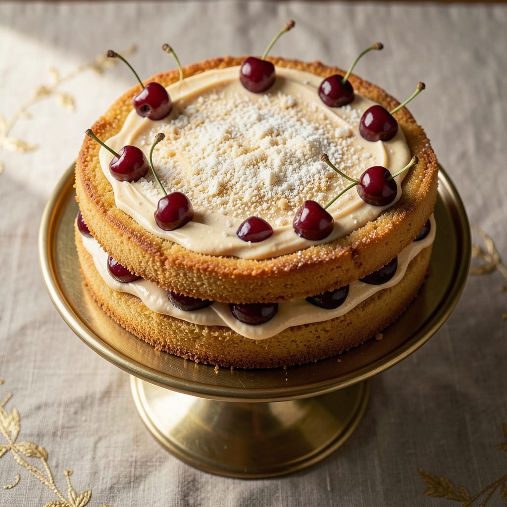 Amaretto Cherry Cake Recipe: Boozy Swirls and Ultra-Moist Layers