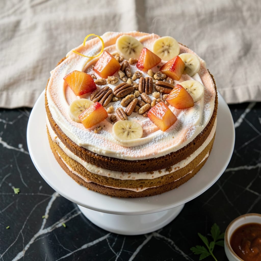 6-Inch Hummingbird Cake Recipe: Tropical Layers With Pineapple-Pecan Crunch