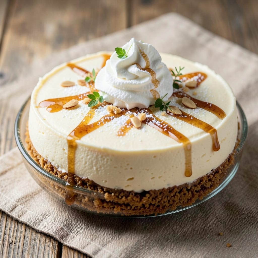 Amaretto Cheesecake Recipe No-Bake: Nutty Liqueur Swirls and Creamy Crispness