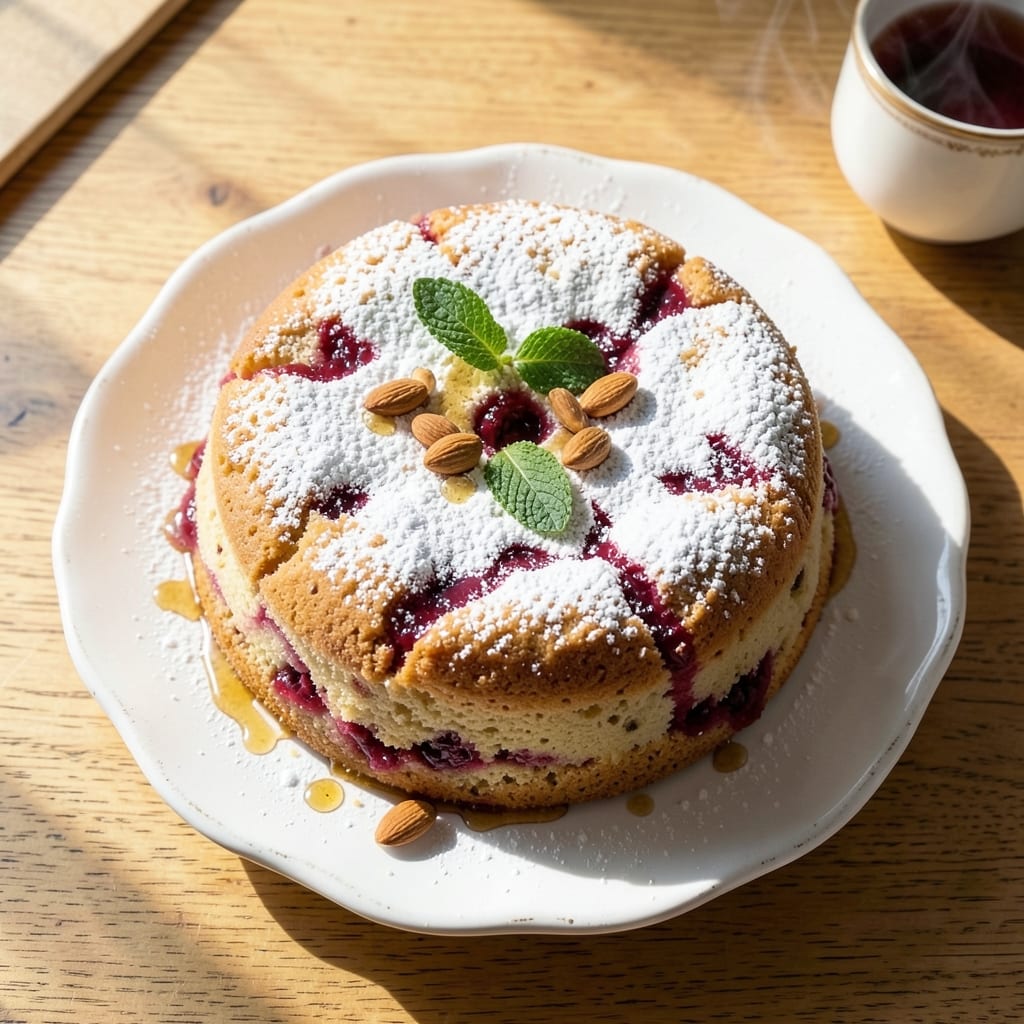 Almond Flour Tea Cake Recipe: Lightly Sweetened Crisp-Edged Delight