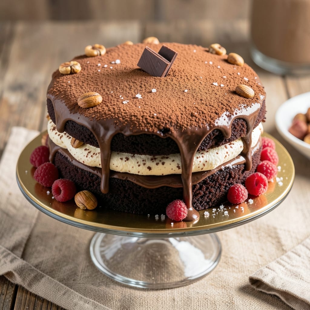 Two Layer Moist Chocolate Cake Recipe: Velvety Layers and Cream Cheese Frosting Rivers