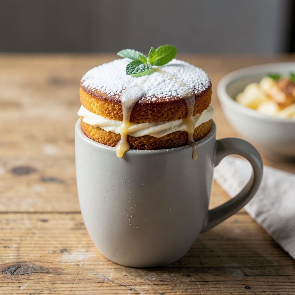 3 2 1 Microwave Cake Recipe: No-Bake Mug Cake With Vanilla Buttercream Rivers