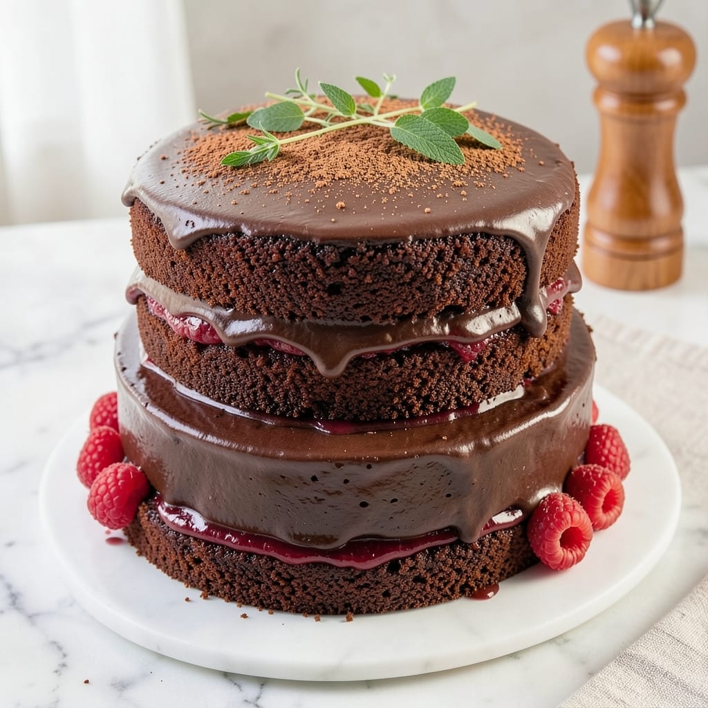 10-Inch Round Chocolate Cake Recipe: Rich Fudgy Layers and Smooth Frosting Finish
