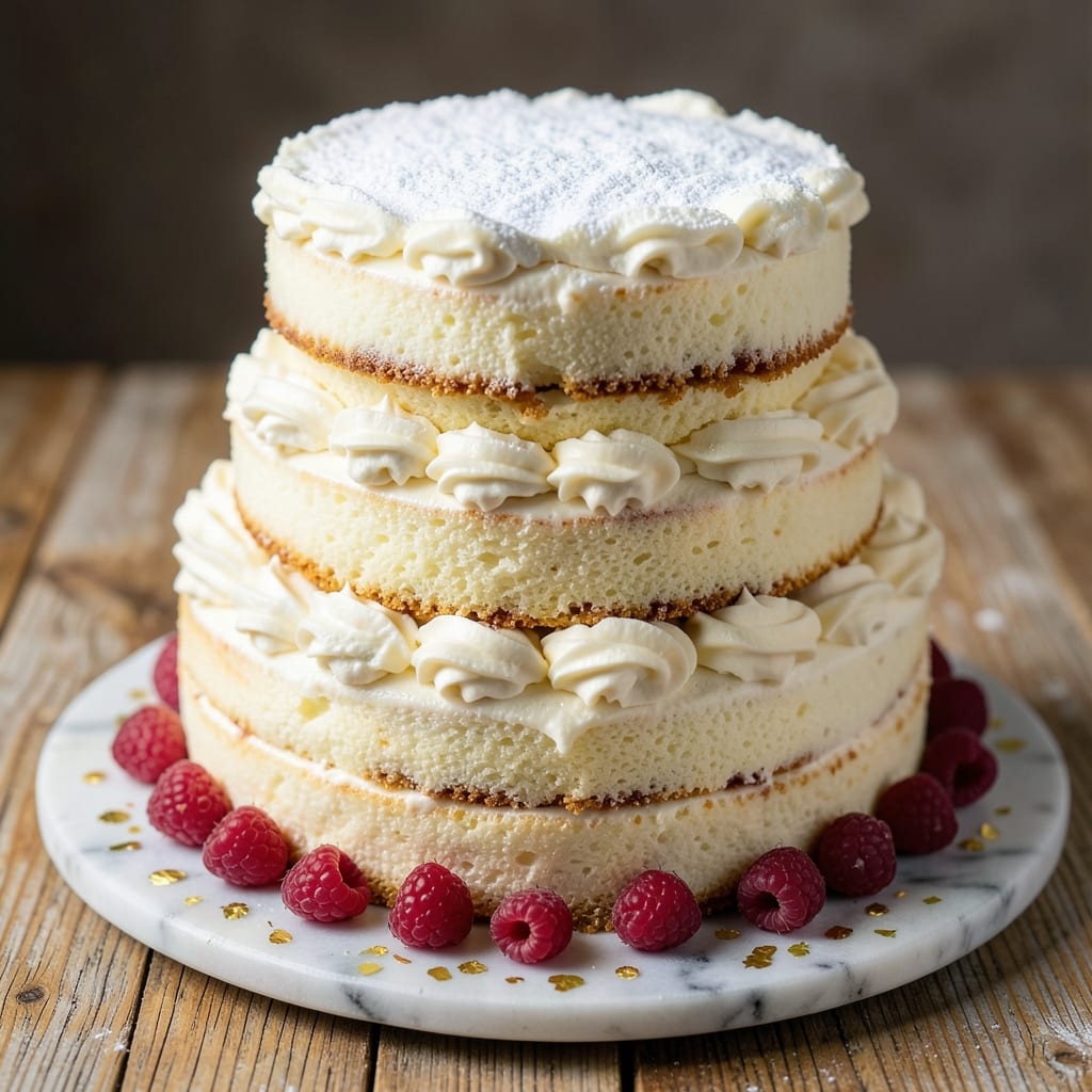 14-Inch Vanilla Cake Recipe: Precision-Layered Height With Fondant Bridges
