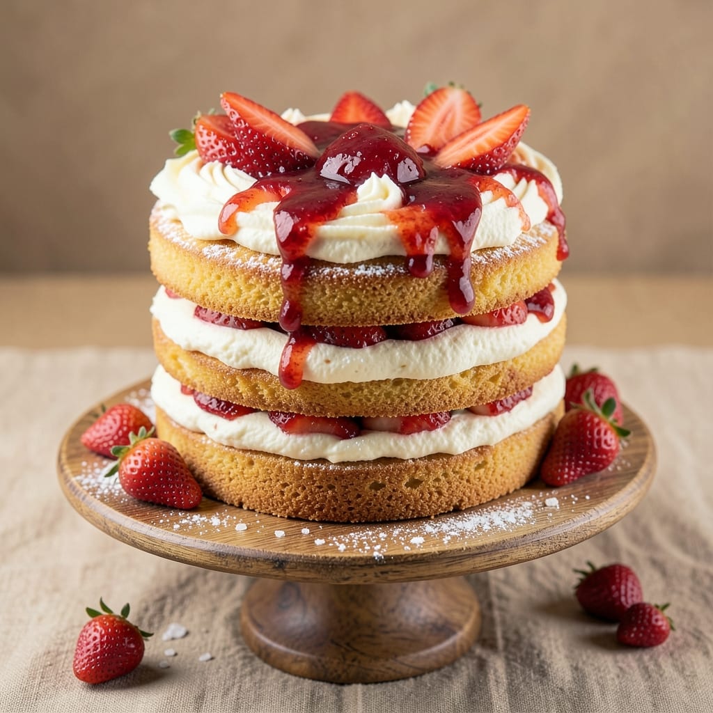 2 Layer Strawberry Cake Recipe: Juicy Fruit Layers and Buttery Vanilla Swirls