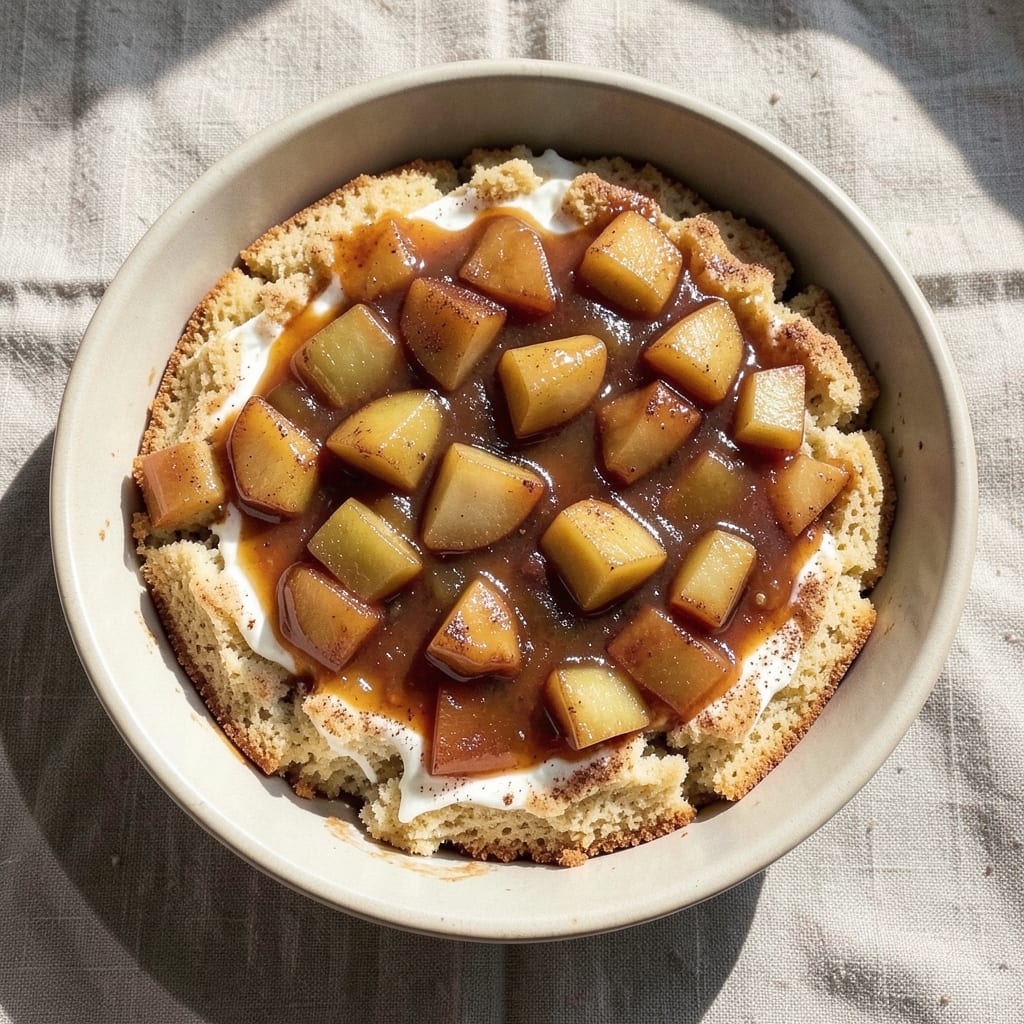 3-Ingredient Apple Yogurt Cake Recipe: Spiced Moistness With Vanilla Buttercream Rivers