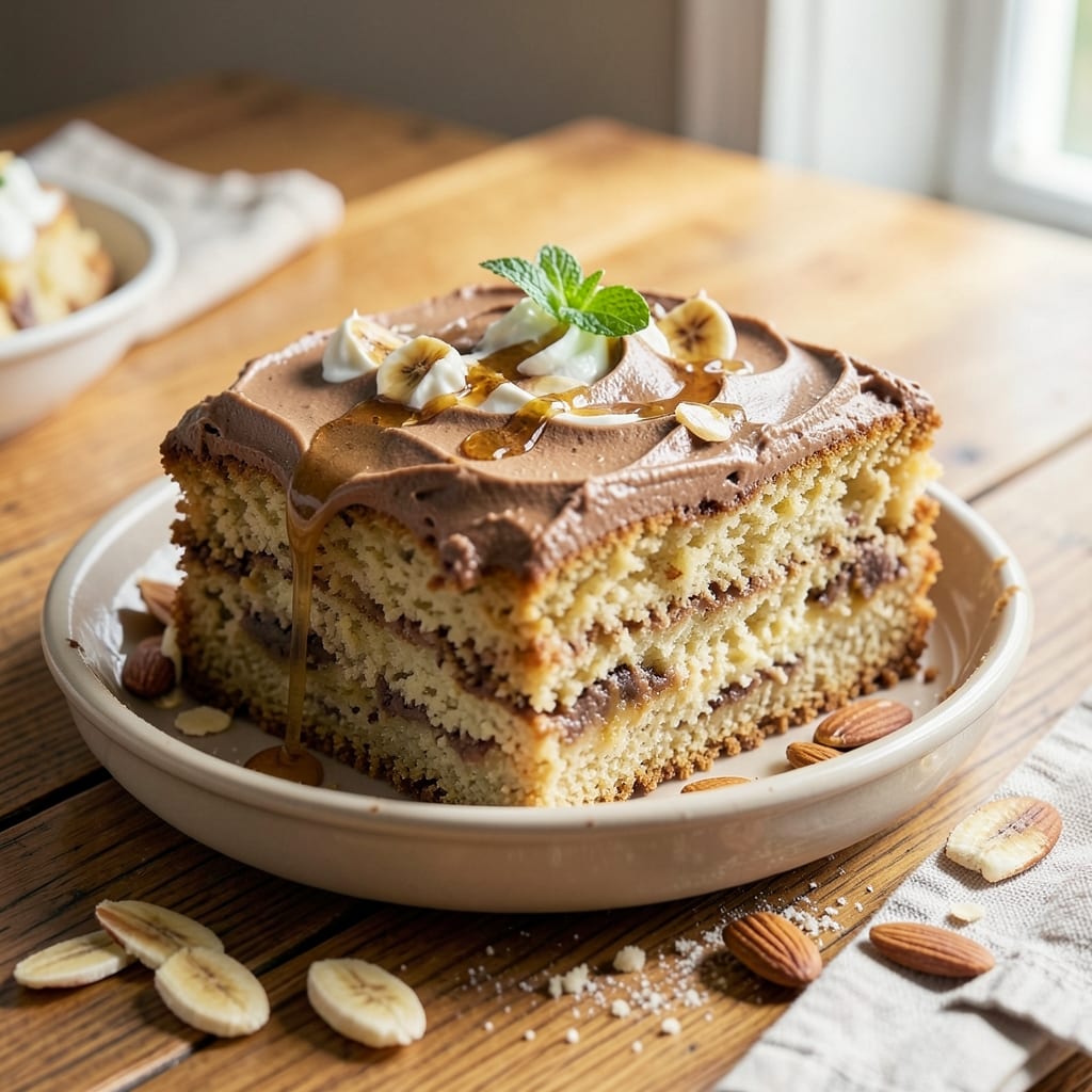Almond Flour Banana Breakfast Cake Recipe: Fluffy Grain-Free Rise with Hidden Fruit