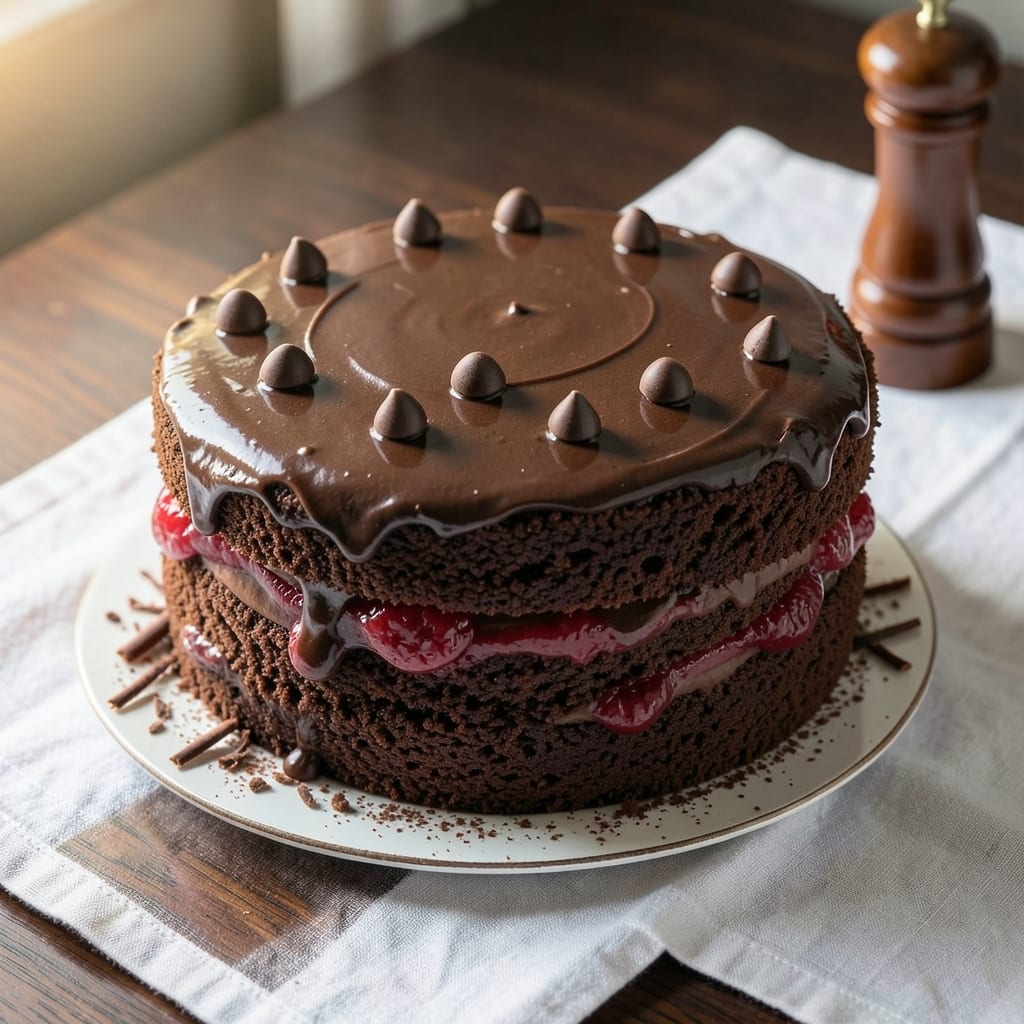 11-Inch Chocolate Cake Recipe: Moist Layers and Silky Ganache Drizzle