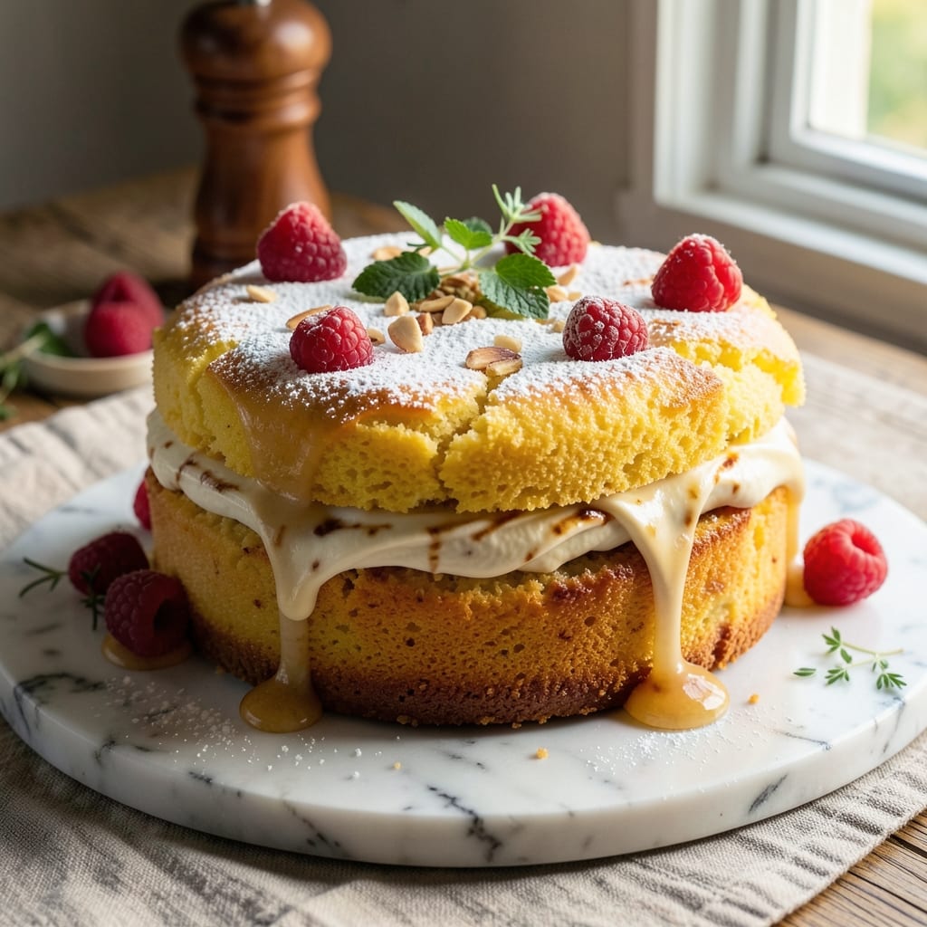 8-Inch Yellow Cake Recipe: Moist Crumb and Vanilla Buttercream Rivers