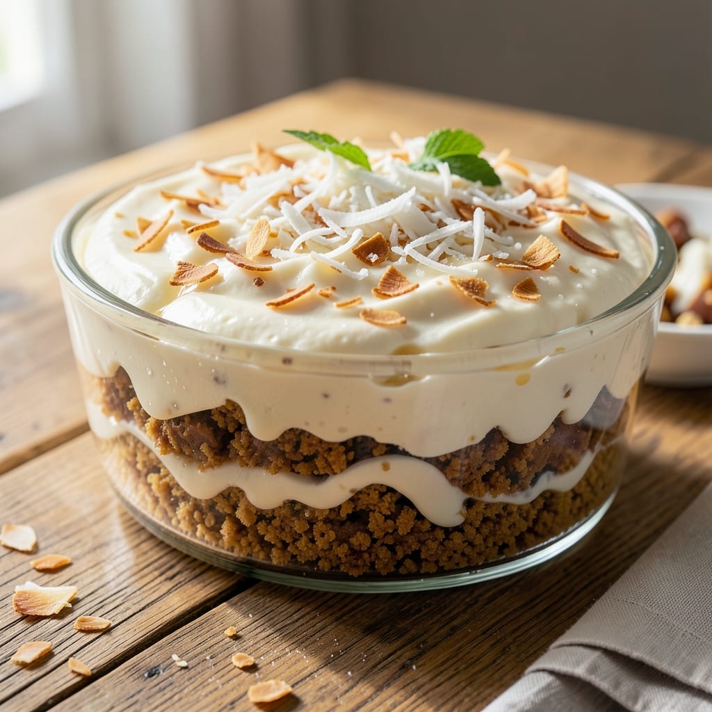Almond Joy Cake Filling Recipe: Nutty Swirls and Toasted Coconut Magic