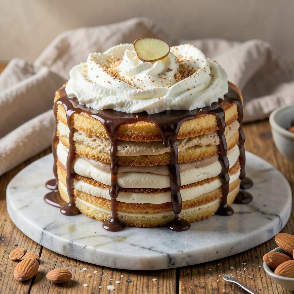 Almond Tiramisu Cake Recipe: Nutty Swirls and Coffee-Infused Layers