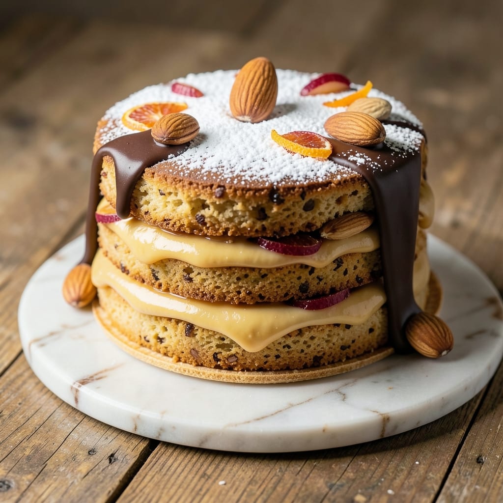 Alfajor Cake Recipe: Layers of Nutty Crunch and Caramel-Kissed Cream