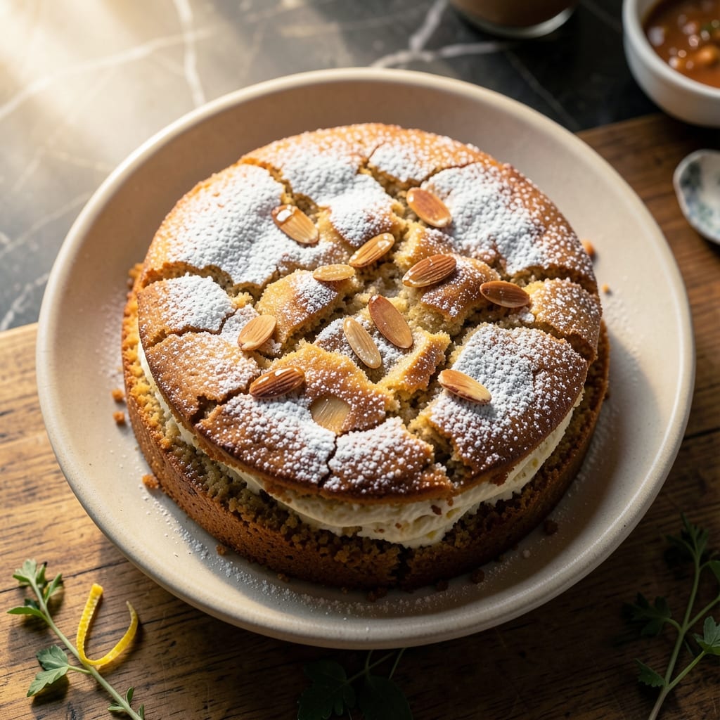 Almond Sour Cream Pound Cake Recipe: Nutty Vanilla Swirls and Ultra-Moist Crumb