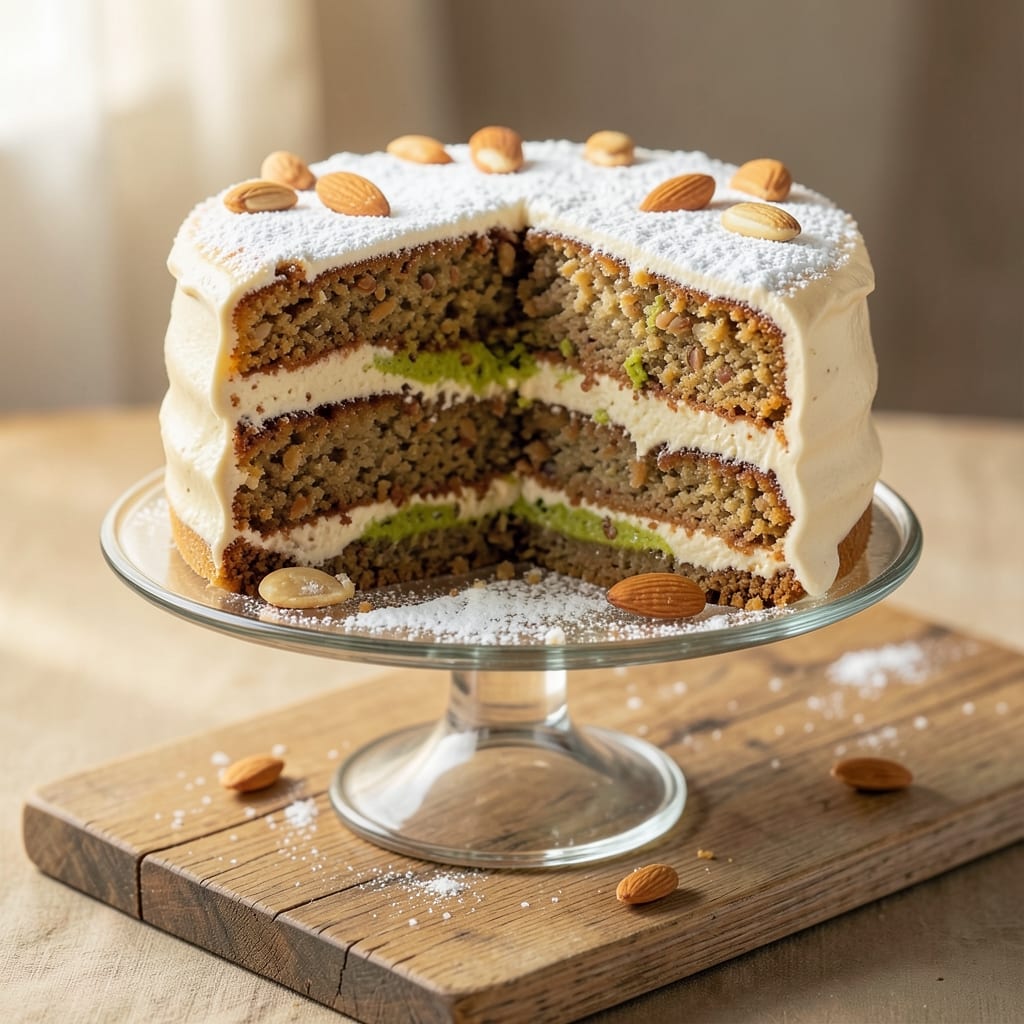 Almond Cake Pakistani Recipe: Cardamom-Scented Moistness With Toasted Topping