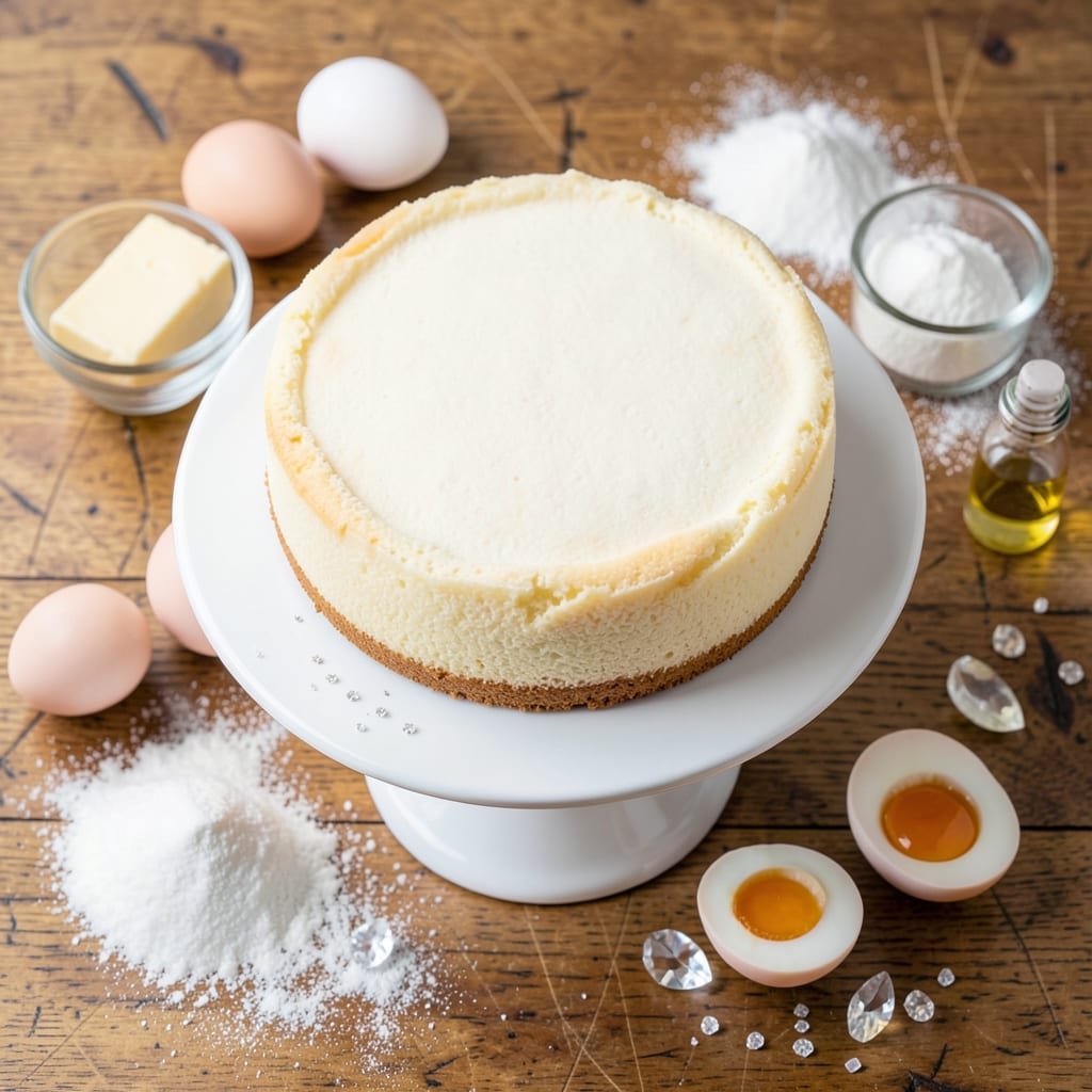10-Inch Sponge Cake Recipe: Towering Height With Edible Fondant Bridges