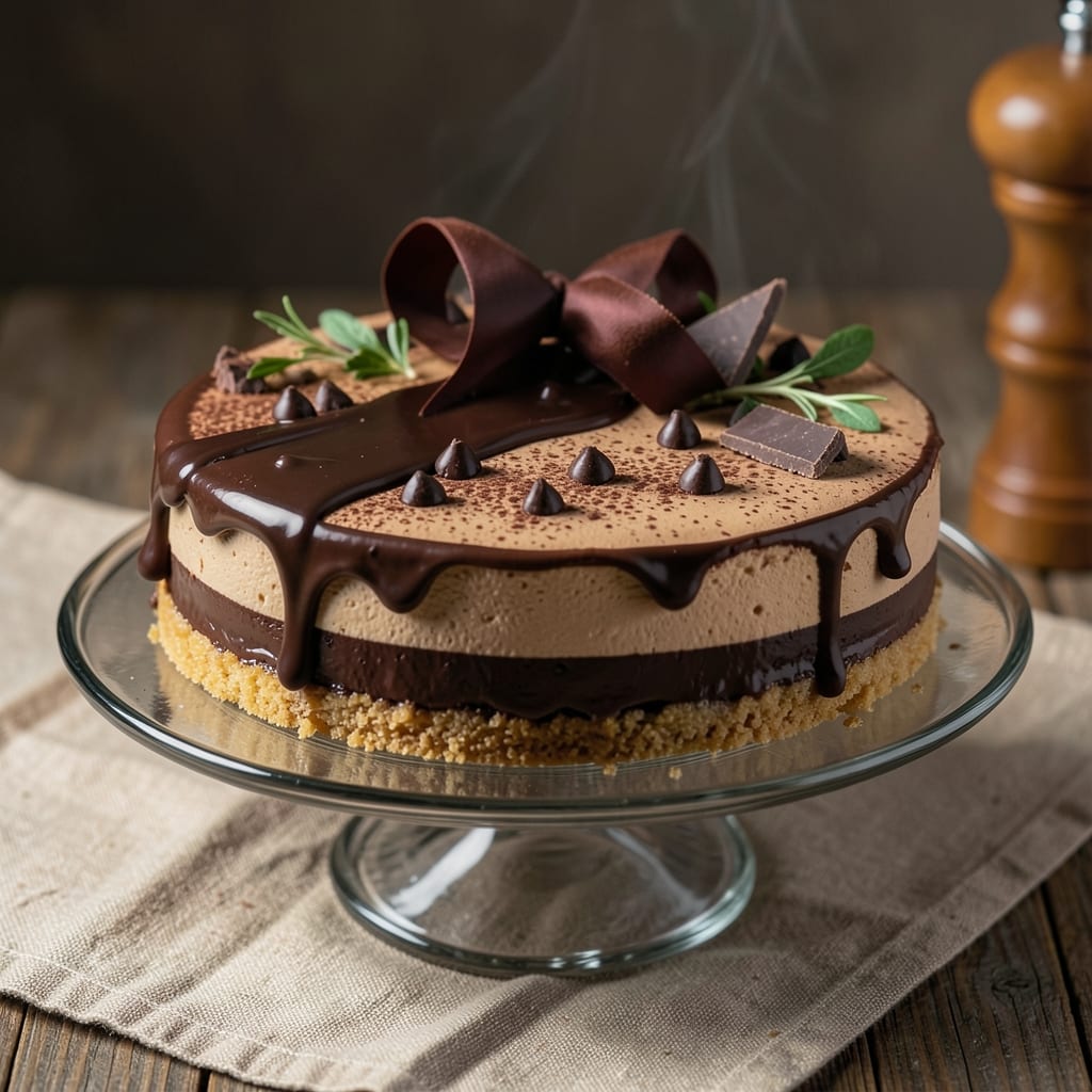 Amazing Chocolate Cheesecake Recipe: Velvety Fudge Swirls and Buttery Crust Edge