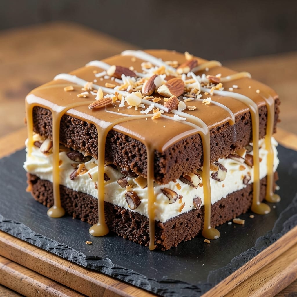 Almond Joy Sheet Cake Recipe: Tropical Swirl Magic in One Bake